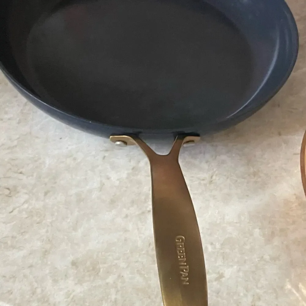 GreenPan Jewel midnite blue Non-Stick  Frying Pan with Gold Handle